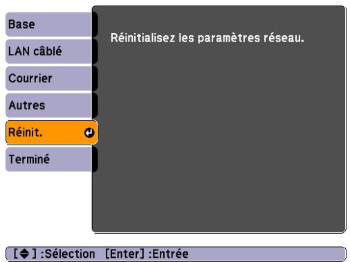 EPSON EB-1915 - Menu Réinit. - 1