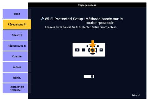 EPSON EB-1915 - Appuyez sur le bouton [Enter] du panneau de commande du projecteur lorsqu'vous y'este invite. - 1