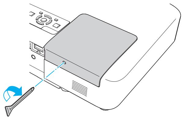 EPSON EB-1915 - Replacez le Couvercle de la lampe. - 1