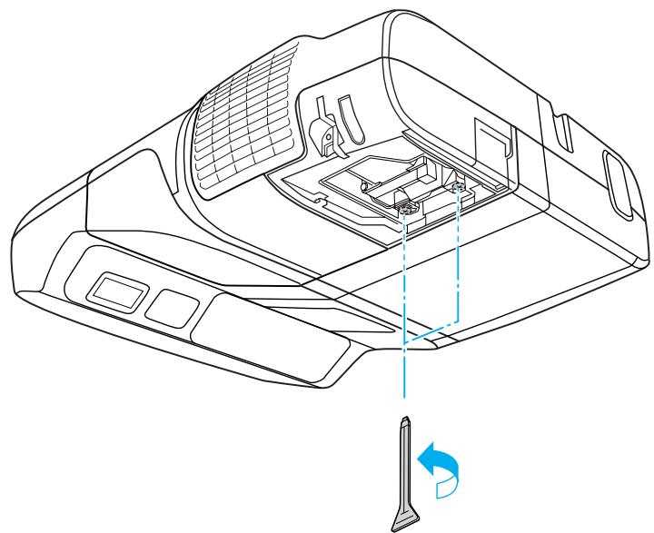EPSON EB-460 - Installez la nouvelle lampe. - 2
