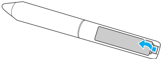 EPSON EB-460 - Retirez le couvercle du compartment à piles. - 1