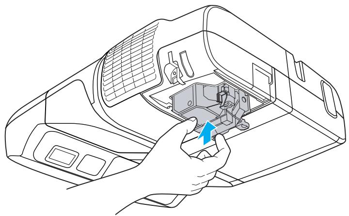 EPSON EB-460 - Installez la nouvelle lampe. - 1
