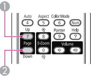 EPSON EB-460 - Utilisation du pointeur de souris à l'aide de la télécommande (Souris Sans Fil) - 8