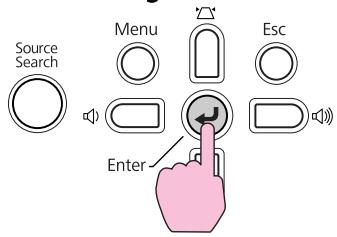 EPSON EB-825 - Utilisation du Panneau de configuration - 1