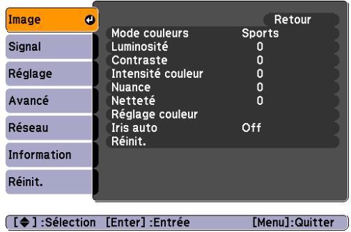 EPSON EB-825 - Menu Image - 2