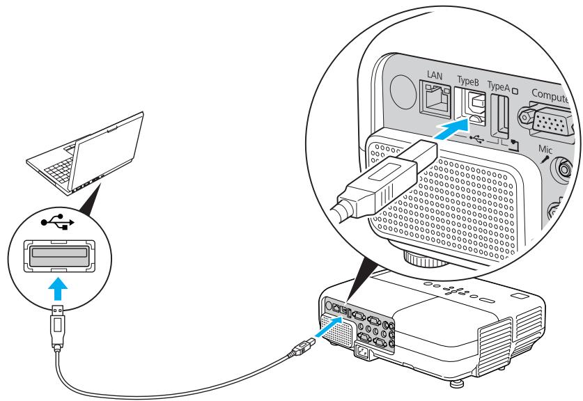 EPSON EB-825 - Utilisation du Pointeur de Souris à l'Aide de la Télecommande (Souris Sans Fil) - 1