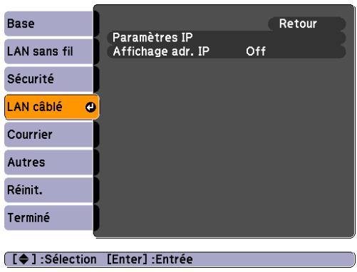 EPSON EB-825 - Menu LAN cable - 1