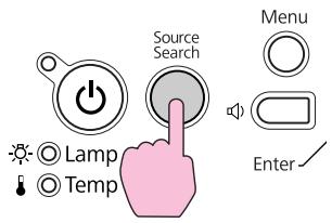 EPSON EB-825 - Lorsque votre équipement video est connecté, lancez la lecture avant d'entamer la recherche de source. - 2
