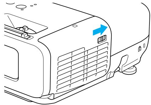 EPSON EB-825 - Ouvrez le couvercle du filtré à air. - 1