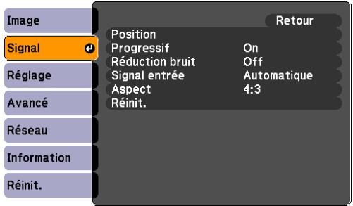 EPSON EB-825 - Menu Signal - 3