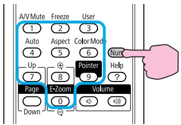 EPSON EB-84 - Définissez le Mot de passer. - 1