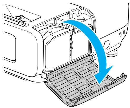 EPSON EB-84 - Ouvrez le couvercle du filtré à air. - 2