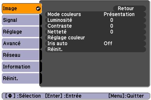 EPSON EB-85 - Menu Image - 1
