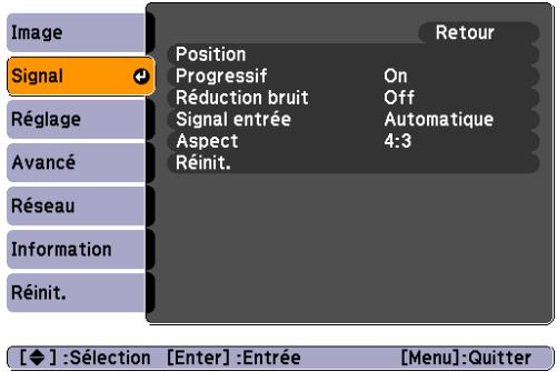 EPSON EB-85 - Menu Signal - 2