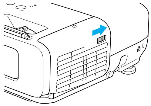 EPSON EB-85 - Ouvrez le couvercle du filtre à air. - 1