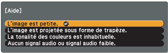 EPSON EB-85 - Appuyez sur le bouton [Help]. - 4