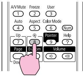 EPSON EB-85 - Effectuez l'agrandissement. - 1