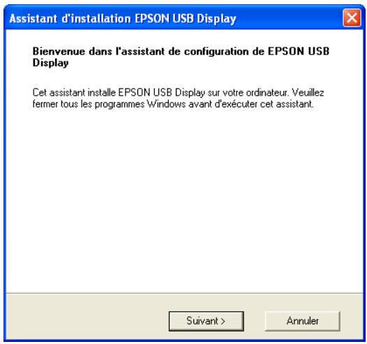 EPSON EB-85 - L'installation du pilote démarre automatiquement. - 1