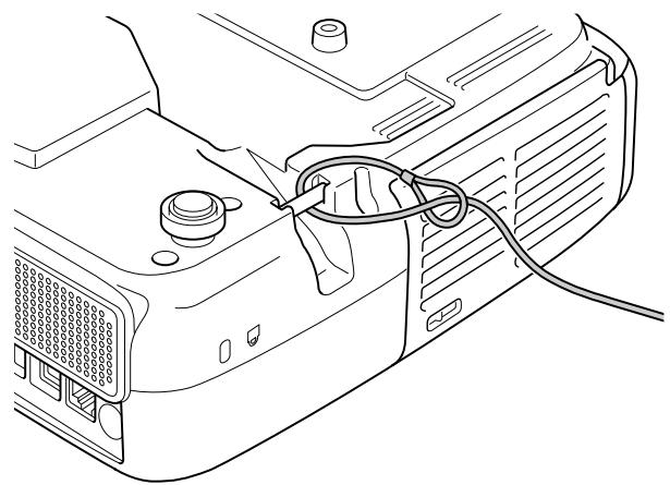 EPSON EB-85 - Installation du câble antivol - 1