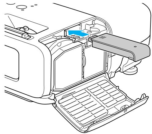 EPSON EB-85 - Ouvrez le couvercle du filtre à air. - 2
