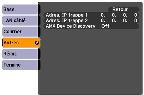 EPSON EB-85 - Menu Autres - 2
