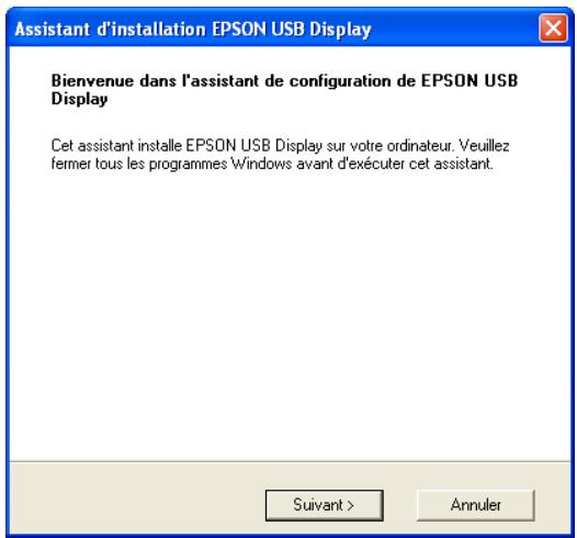 EPSON EB-85V - L'installation du pilote démarre automatiquement. - 1