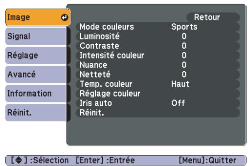 EPSON EB-S7 - Menu Image - 2