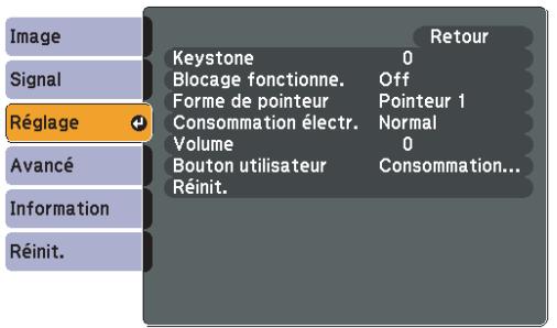 EPSON EB-S82 - Réglage - 2