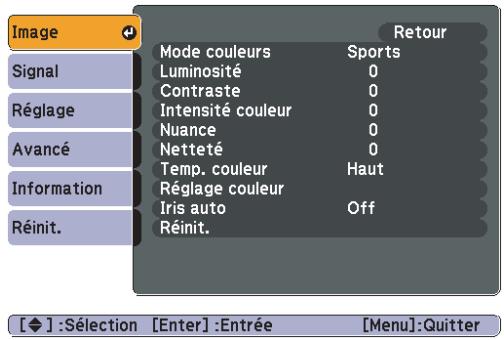 EPSON EB-S82 - Menu Image - 2