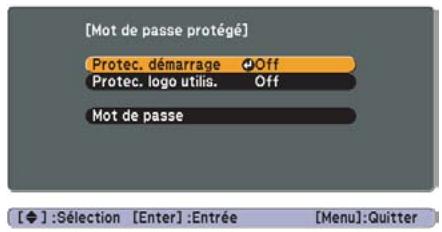 EPSON EB-W8 - Pendant la projection, maintenez le bouton [Freeze] enfoncé pendant environ cinq secondes. - 2