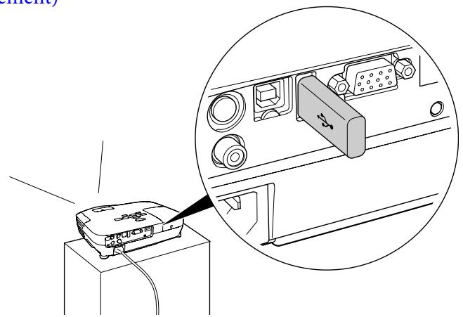 EPSON EB-W8 - Projection d'images JPEG sur un périphérique USB ou un appareil photo numérique sans utiliser un ordinateur - 1