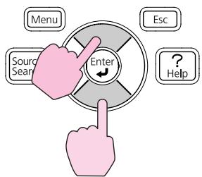EPSON EB-W8 - Appuyez sur le bouton [Help]. - 6