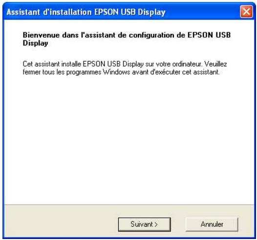 EPSON EB-W8 - L'installation du pilote démarre automatiquement. - 1