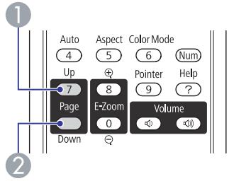 EPSON EB-W8 - Exemple de défilement des pages - 1