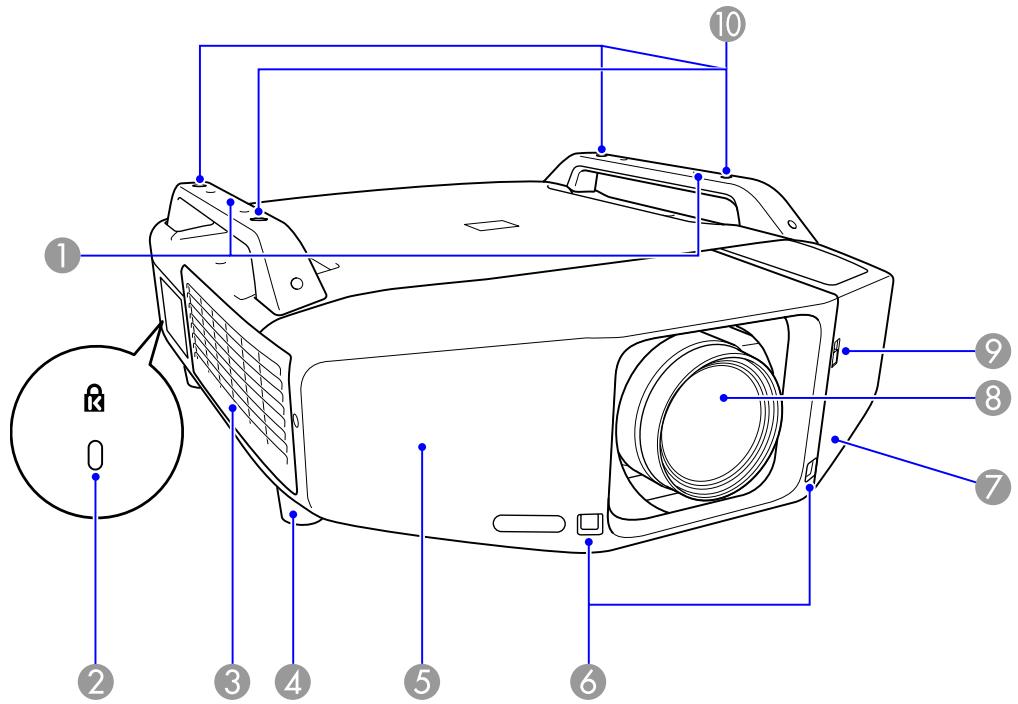 EPSON EB-Z8000W - Avant/Dessus - 1