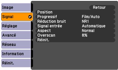 EPSON EB-Z8050W - Menu Signal - 3
