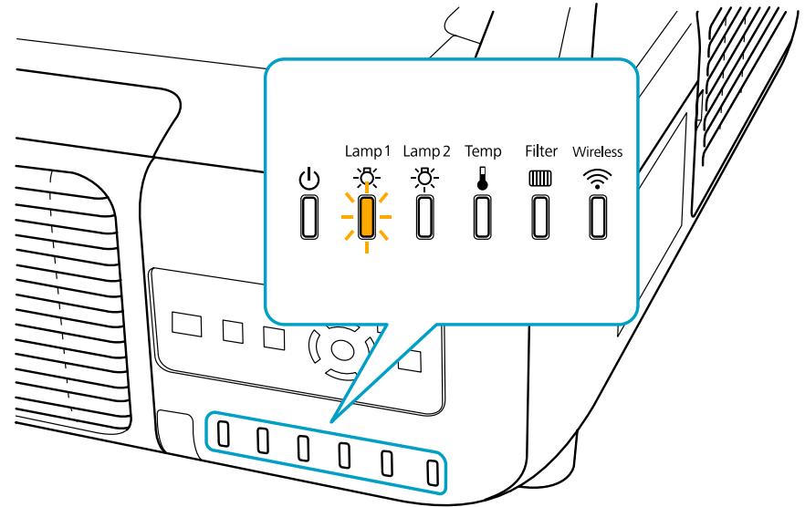 EPSON EB-Z8050W - Périodicité de remplacement de la lampe - 2