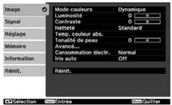 EPSON EH-TW5500 - Remise à zéro du compteur d'heures d'utilisation de la lampe - 1