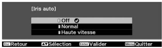 EPSON EH-TW5500 - Réglage Iris auto (réglage automatique de l'ouverture) - 1