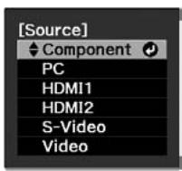 EPSON EH-TW5500 - Si les images prévues ne sont pas projetées - 1