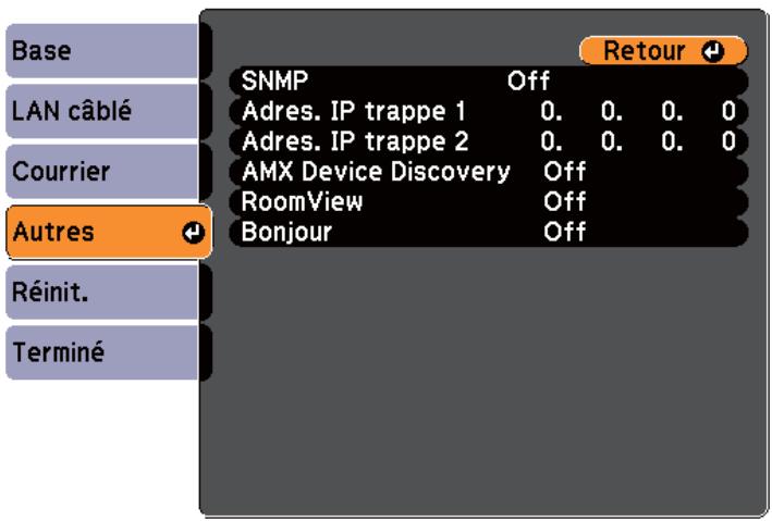 EPSON EB-1880 - Menu Autres - 1