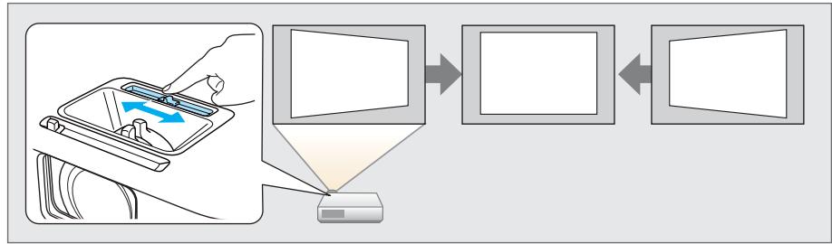 EPSON EB-1880 - Curseur pour le réglage du Keystone Horizontal - 1