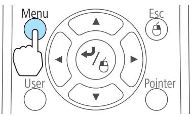 EPSON EB-1880 - Appuyez sur le bouton [Menu]. - 1