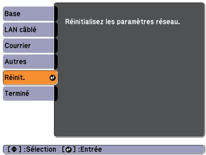 EPSON EB-1950 - Menu Réinit. - 1