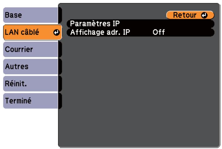 EPSON EB-1950 - Menu LAN cable - 1