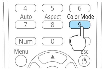 EPSON EB-1950 - Sélection de la qualité de projection (sélection du Mode couleurs) - 1