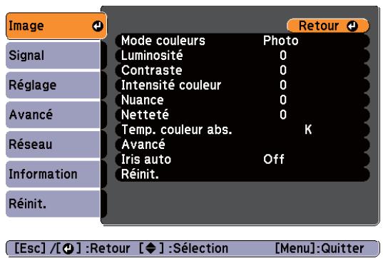 EPSON EB-1965 - Menu configuration - 2