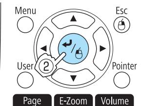 EPSON EB-430 - Sélectionnez un élément principal de menu. - 3