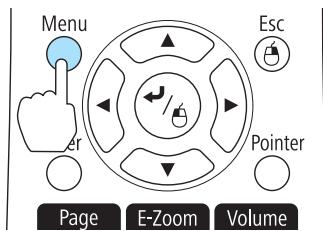 EPSON EB-430 - Utilisation du panneau de commande - 1
