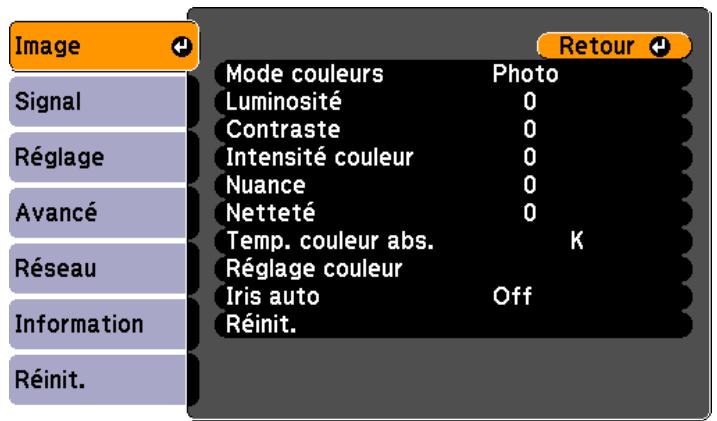 EPSON EB-430 - Menu Image - 1